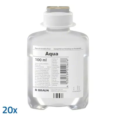 Aqua AD Injectabilia Ecoflac Plus solution injectable, 20X100 ml Aqua AD Injectabilia Ecoflac Plus solution injectable, 20X100 ml