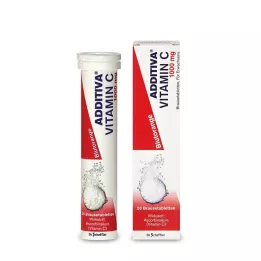 ADDITIVA Comprimés effervescents de vitamine C orange sanguine, 20 pc