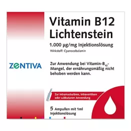 VITAMIN B12 1.000 μg Lichtenstein ampoules, 5X1 ml