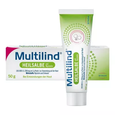 MULTILIND Pommade cicatrisante à la nystatine et à loxyde de zinc, 50 g