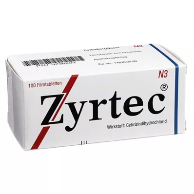 ZYRTEC Comprimés pelliculés, 100 pc