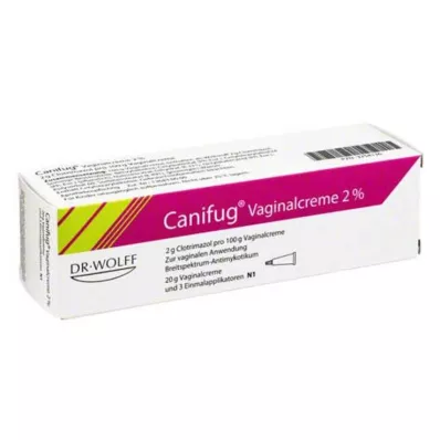 CANIFUG Crème vaginale 2% avec 3 applications, 20 g