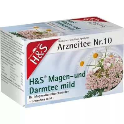 H&amp;S Tisane pour lestomac et lintestin sachet-filtre doux, 20X2.0 g