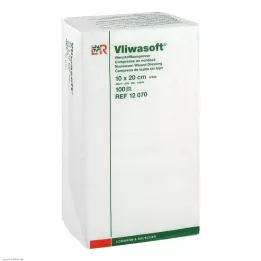 VLIWASOFT Compresses non tissées 10x20 cm non stériles 4l, 100 pces
