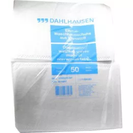 WASCHHANDSCHUHE Non-tissé pelucheux 14,5x22 cm, 50 pces