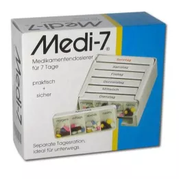 MEDI 7 boîtes de médicaments pour 7 jours, blanc, 1 pc
