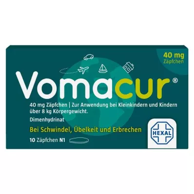 VOMACUR 40 suppositoires, 10 pces