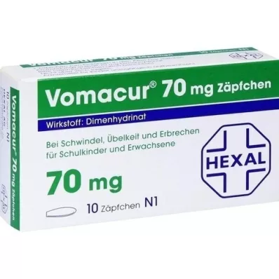 VOMACUR 70 suppositoires, 10 pces