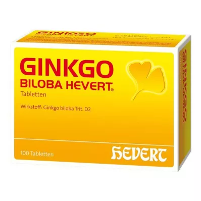 GINKGO BILOBA HEVERT Comprimés, 100 pcs GINKGO BILOBA HEVERT Comprimés, 100 pcs