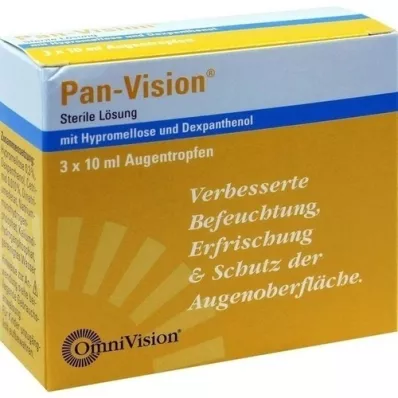 PAN-VISION Gouttes pour les yeux, 3X10 ml