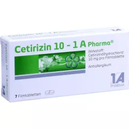 CETIRIZIN 10-1A Pharma comprimés pelliculés, 7 pc