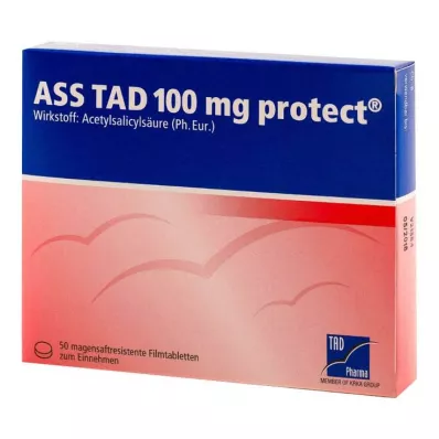ASS TAD 100 mg protect comprimés pelliculés gastro-résistants, 50 comprimés