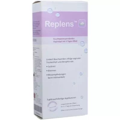 REPLENS Applicateurs de gel vaginal pré-remplis, 3 pces