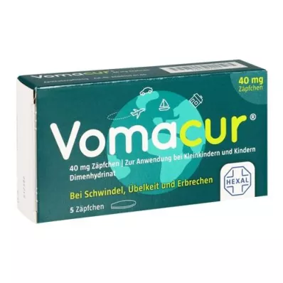 VOMACUR 40 suppositoires, 5 pces