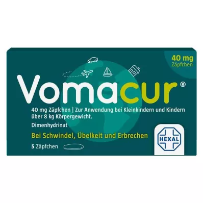 VOMACUR 40 suppositoires, 5 pces