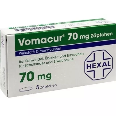 VOMACUR 70 suppositoires, 5 pces