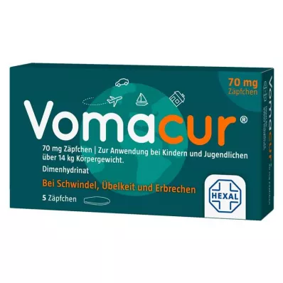 VOMACUR 70 suppositoires, 5 pces