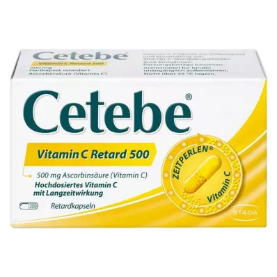 CETEBE Gélules à libération prolongée de vitamine C 500 mg, 30 gélules