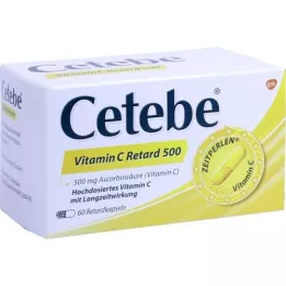 CETEBE Vitamine C en gélules à libération prolongée 500 mg, 60 gélules