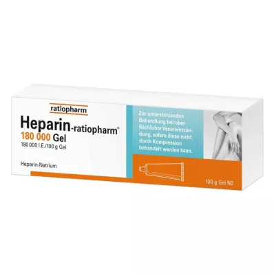 HEPARIN-RATIOPHARM 180.000 U.I. Gel, 100 g