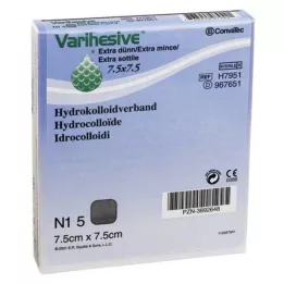 VARIHESIVE extra fin 7,5x7,5 cm HKV hydroactif, 5 pces