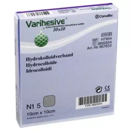 VARIHESIVE extra fin 10x10 cm HKV hydroactif, 5 pces