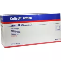 CUTISOFT Cotton Compr.10x20 cm stérile 8x, 25X2 pces