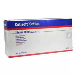 CUTISOFT Cotton Compr.10x20 cm stérile 8x, 25X2 pces