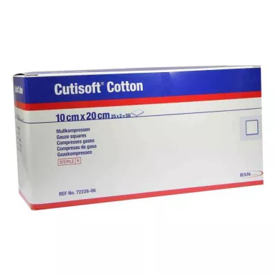 Cutisoft Cotton Compression 10x20cm stérile 8 fois (25x2 pcs)