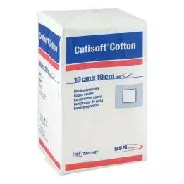 CUTISOFT Cotton Compr.10x10 cm unster.12x, 100 pces