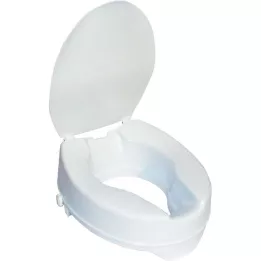 TOILETTENSITZERHÖHUNG 13 cm sans couvercle+clampes de maintien, 1 pc