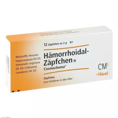 HÄMORRHOIDAL Suppositoire N Cosmochema, 12 pces HÄMORRHOIDAL Suppositoire N Cosmochema, 12 pces