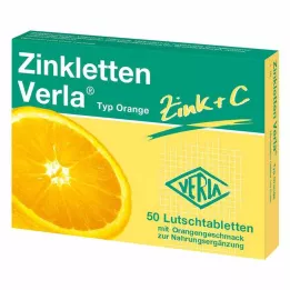 ZINKLETTEN Verla Orange pastilles à sucer, 50 pcs
