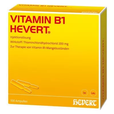 VITAMIN B1 HEVERT Ampoules, 100 unités