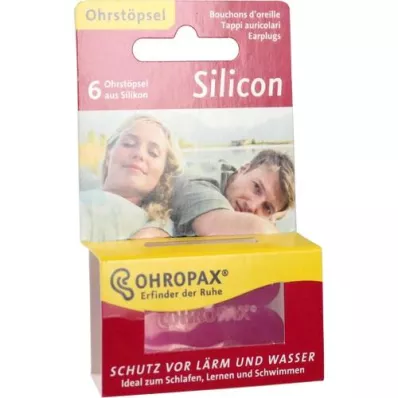 OHROPAX Bouchons doreilles en silicone, 6 pces