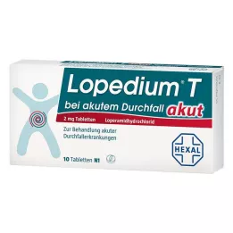 LOPEDIUM T akut en cas de diarrhée aiguë, comprimés, 10 pc