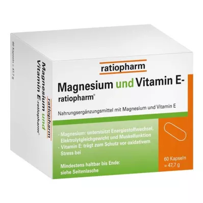 MAGNESIUM UND VITAMIN E-ratiopharm gélules, 60 gélules