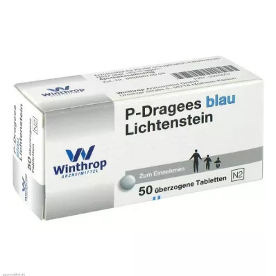 P Dragées bleues, 50 pc P Dragées bleues, 50 pc