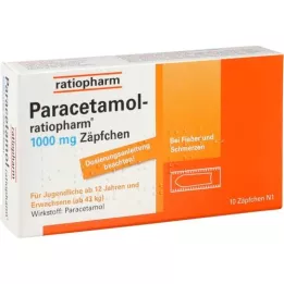PARACETAMOL-Suppositoire ratiopharm 1.000 mg, 10 pces