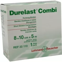 DURELAST Bande Combi 8 cmx5 m+10 cmx5 m, 2 pces