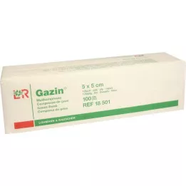 GAZIN Compresse de gaze 5x5 cm non stérile 12x Op, 100 pces