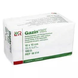 GAZIN Compresse de gaze 10x10 cm non stérile 12 plis RK, 100 pces