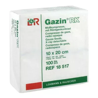 Gazin compresse 10x20cm 12f, 100 pc Gazin compresse 10x20cm 12f, 100 pc