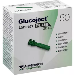 GLUCOJECT Lancets PLUS 33 G, 50 pces