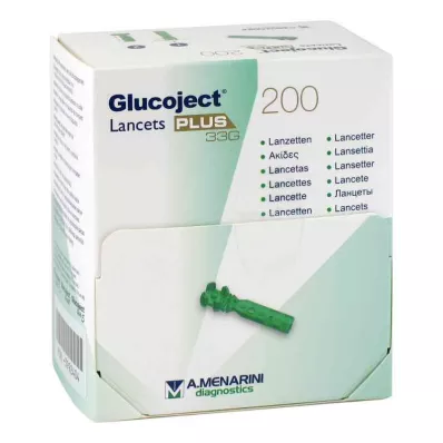 GLUCOJECT Lancets PLUS 33 G, 200 pcs