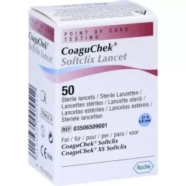 COAGUCHEK Softclix Lancet, 50 pièces