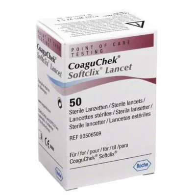 COAGUCHEK Softclix Lancet, 50 pièces