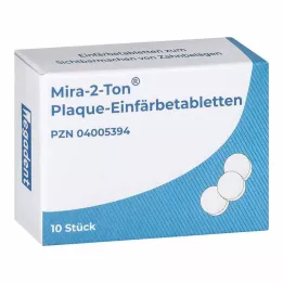 MIRA Comprimés de coloration de la plaque dentaire 2 Ton, 10 pcs