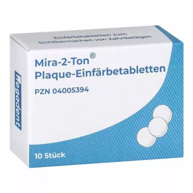 MIRA Comprimés de coloration de la plaque dentaire 2 Ton, 10 pcs MIRA Comprimés de coloration de la plaque dentaire 2 Ton, 10 pcs