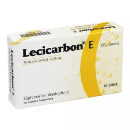 LECICARBON E CO2 Laxans Suppositoires pour adultes, 10 pces